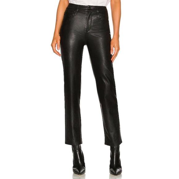 $229 Paige Stella Vegan Leather Pants (Size 32) - Picture 2 of 9